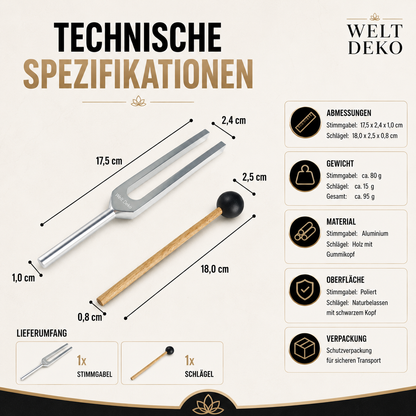 432Hz Stimmgabel für Entspannung & mentale Balance