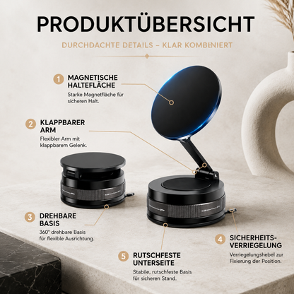 Magnetische Auto Handyhalterung mit 360° Rotation