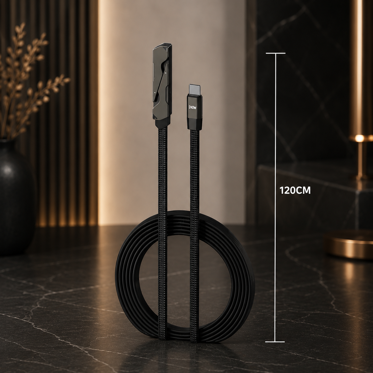 240W USB-C Kabel mit Standfunktion – Schnell & Smart Laden