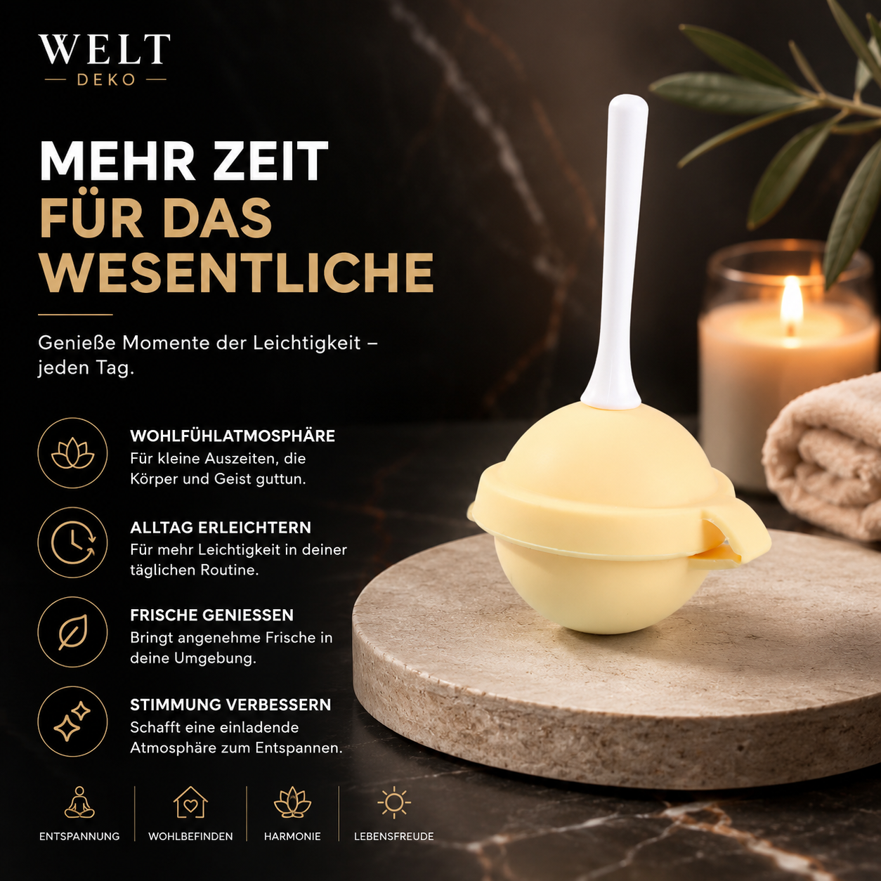 Silikon Eisballform mit Stiel – Für selbstgemachte Frozen Desserts