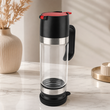 350 ml Glas-Honigspender mit Tropf-Stopp & Komfortgriff