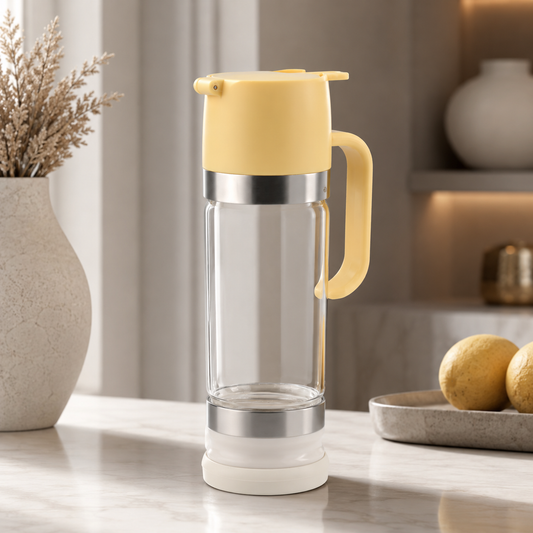 350 ml Glas-Honigspender mit Tropf-Stopp & Komfortgriff