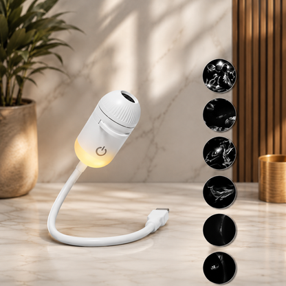 2-in-1 Galaxy-Projektionslampe – USB Nachtlicht mit 360° Projektion