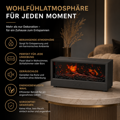Aroma Diffuser mit Flammenlicht & Fernbedienung