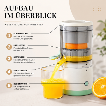 Kabellose Zitruspresse USB – Frischer Saft in Sekunden