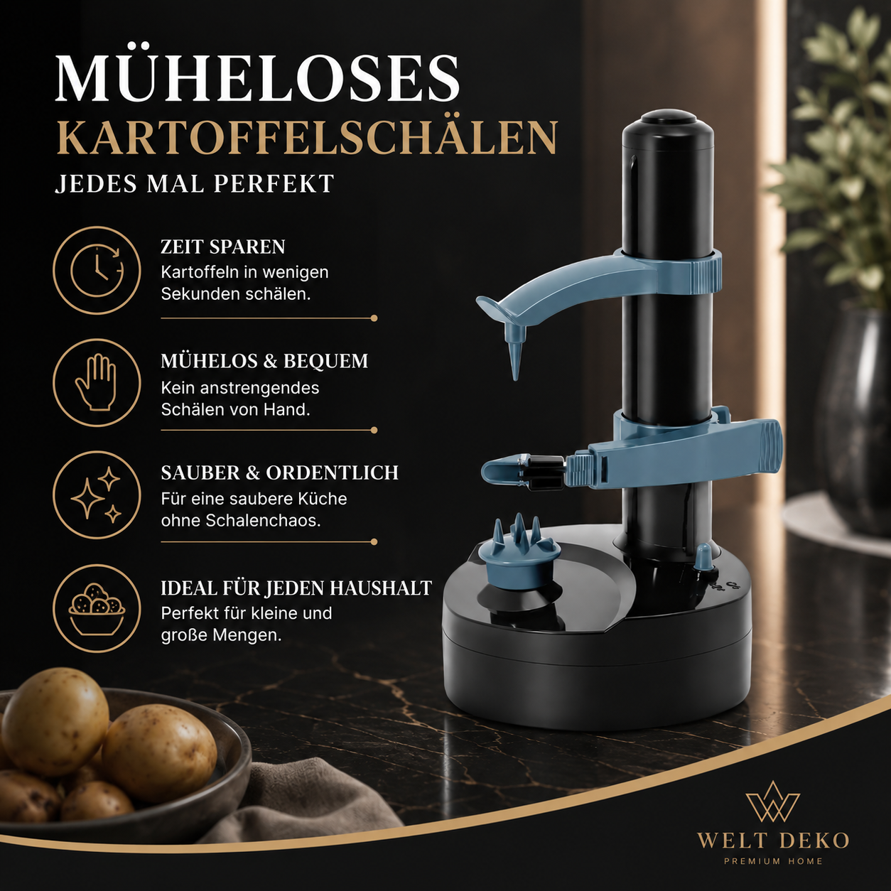 Elektrischer Kartoffelschäler – Schnell & Mühelos Schälen
