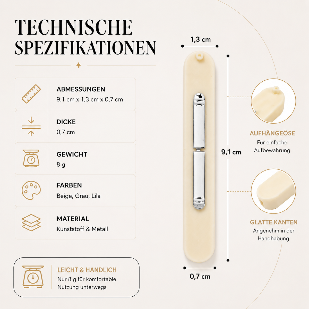 2-in-1 Nähhilfe – Nahttrenner & Nadeleinfädler