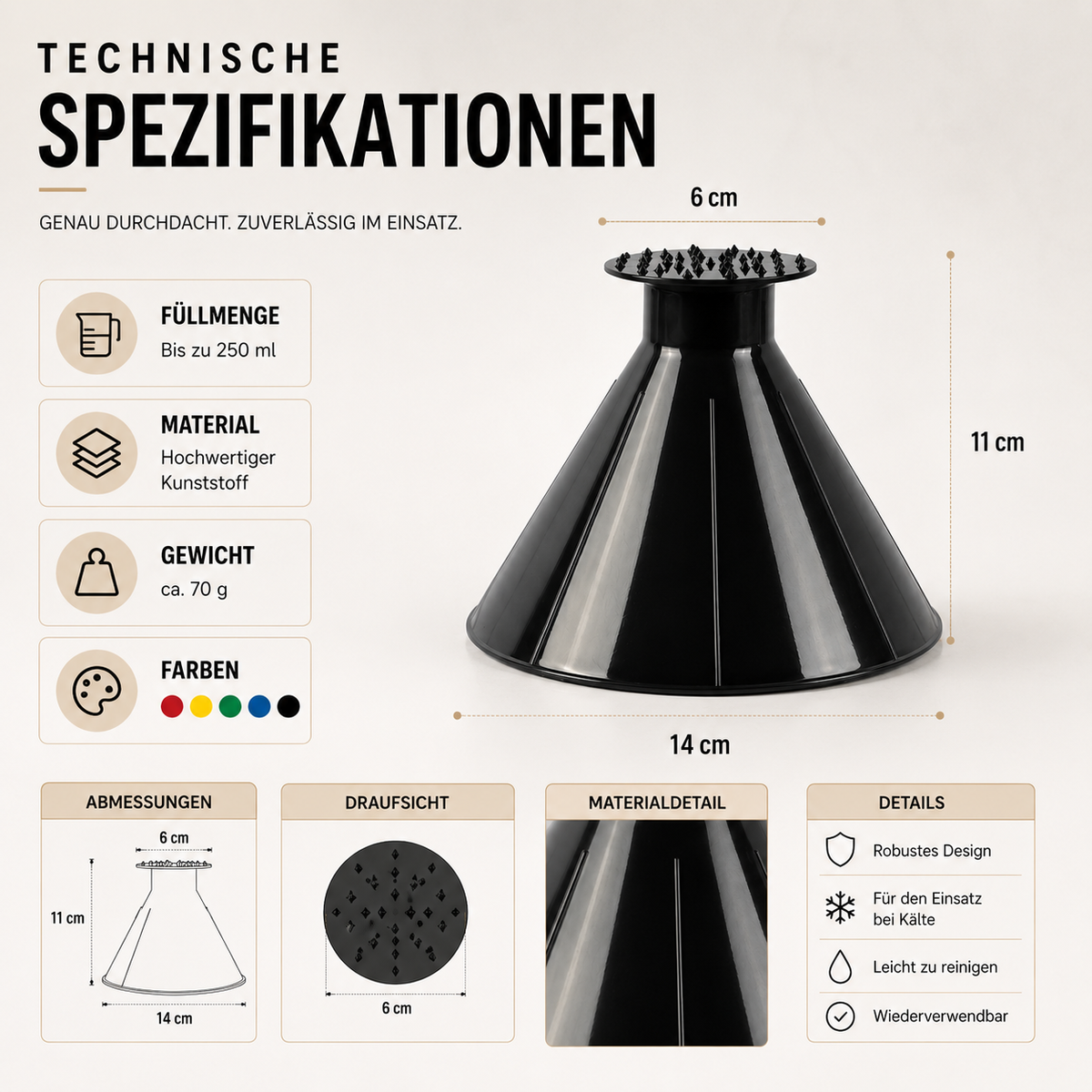 Auto-Eiskratzer Funnel – Eis schnell & mühelos entfernen