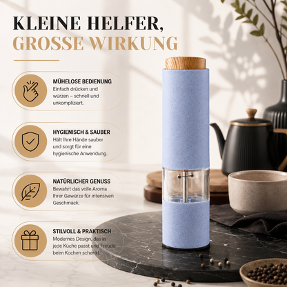 Elektrische Salz- & Pfeffermühle mit LED & Keramikmahlwerk