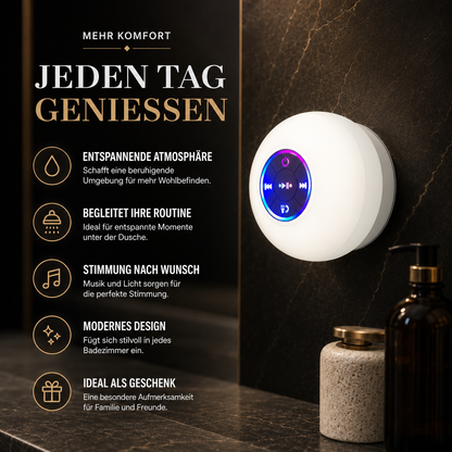 Tragbarer Mini Bluetooth Lautsprecher IPX4 – Perfekt für Dusche & Reisen