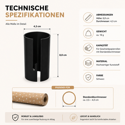 Tragbarer Geschenkpapierschneider