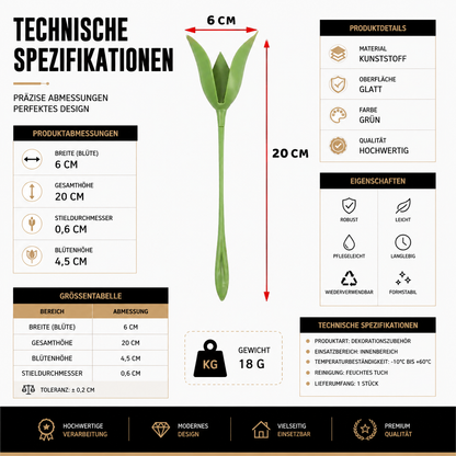 Elegante Blumen Serviettenhalter für stilvolle Tischdeko