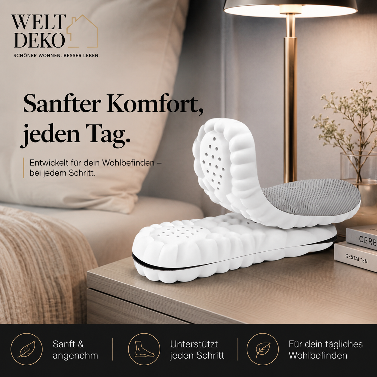 Leichte Schuhsohlen 3er Pack – Komfort für Alltag & Sport