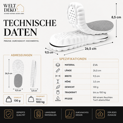 Leichte Schuhsohlen 3er Pack – Komfort für Alltag & Sport