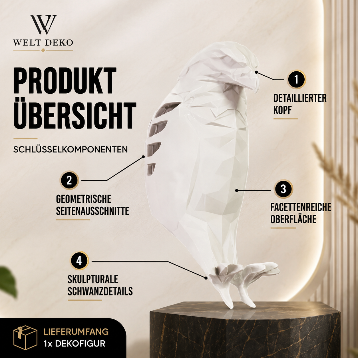 Adler-Wandleuchte – Kreative LED-Projektionslichtdekoration
