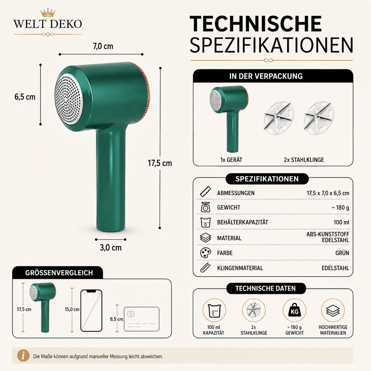 Leistungsstarker Fusselentferner für Kleidung – Wieder wie neu