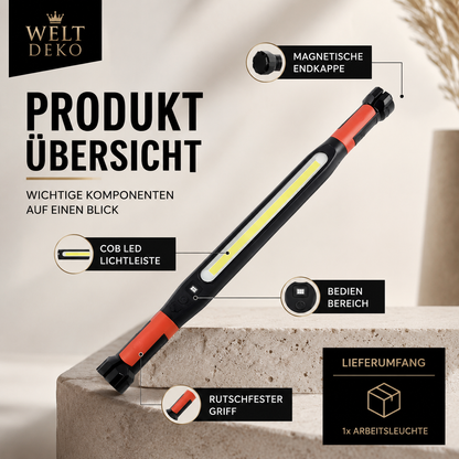 Rechargeable LED Arbeiten Licht mit Magnet & 360° Haken