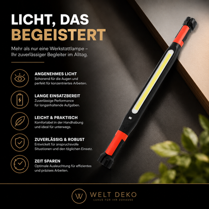 Rechargeable LED Arbeiten Licht mit Magnet & 360° Haken