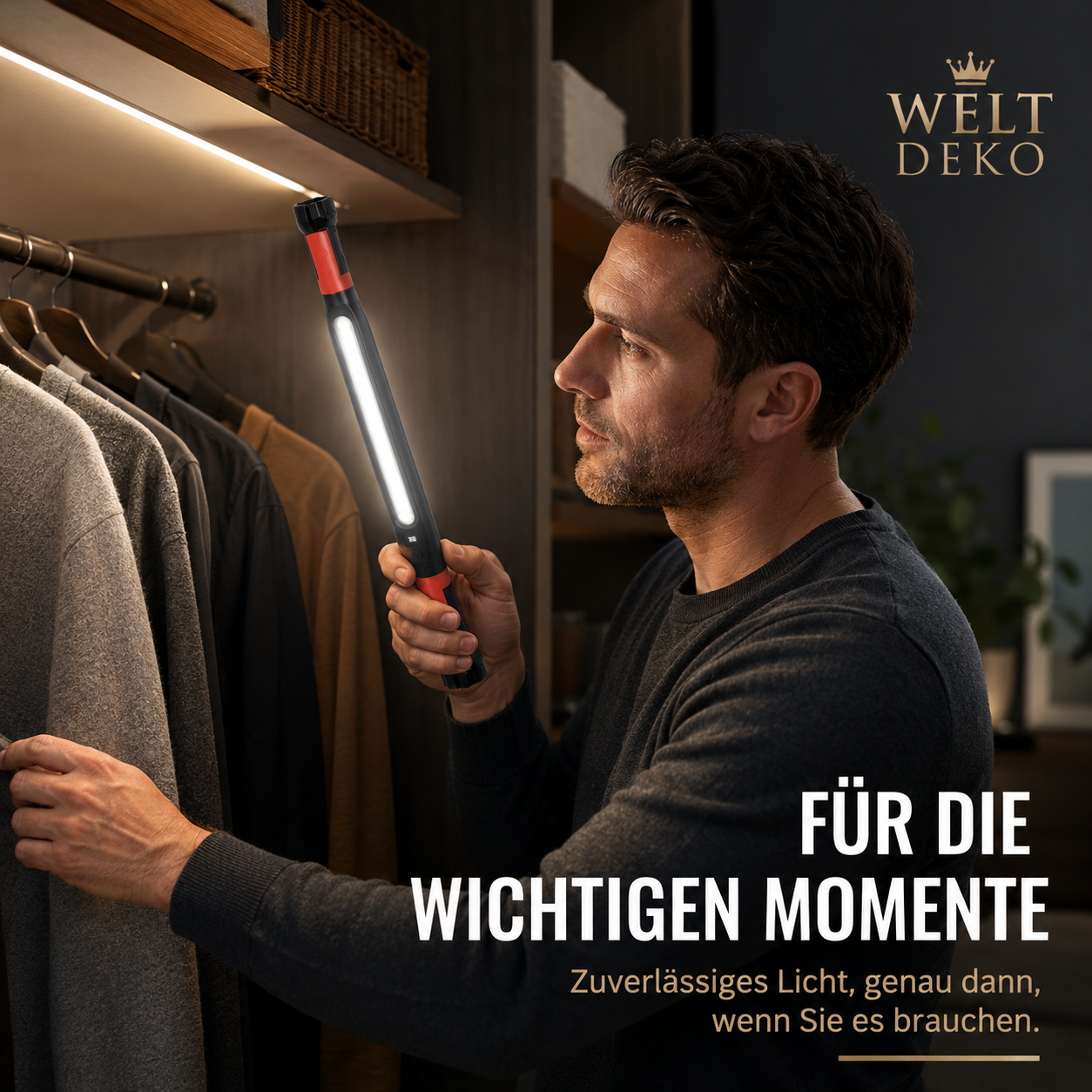 Rechargeable LED Arbeiten Licht mit Magnet & 360° Haken