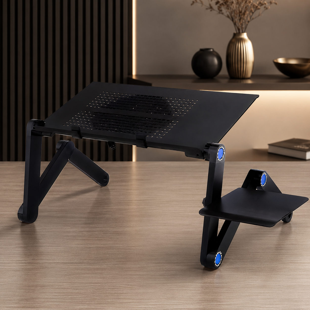 Ergonomischer Laptop Tisch mit Kühlung & Mausablage