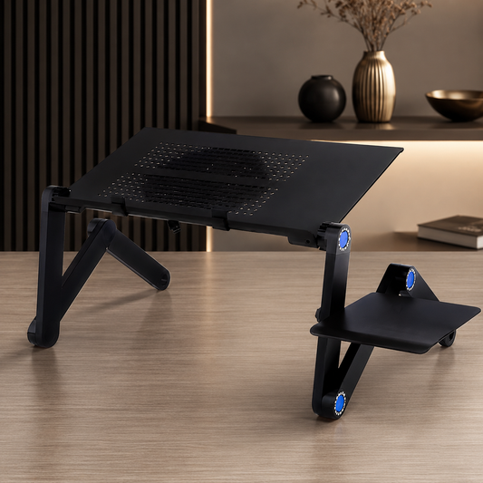 Ergonomischer Laptop Tisch mit Kühlung & Mausablage