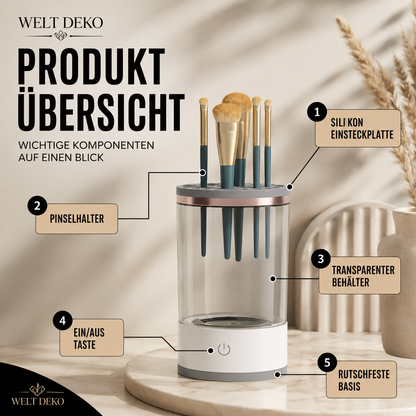 Elektrischer Make-up Pinselreiniger mit Rotation & USB