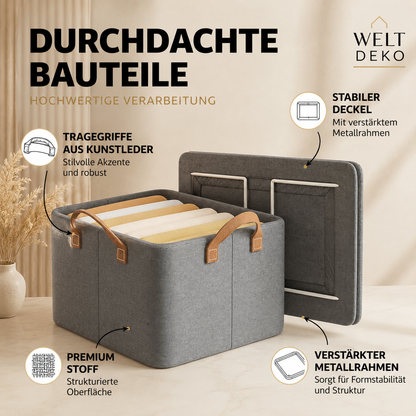 Faltbare Kleider Aufbewahrungsbox mit Griff – Mehr Platz im Zuhause