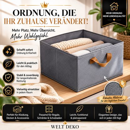 Faltbare Kleider Aufbewahrungsbox mit Griff – Mehr Platz im Zuhause