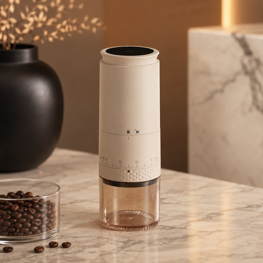 Elektrische Kaffeemühle mit USB – Frischer Kaffee überall
