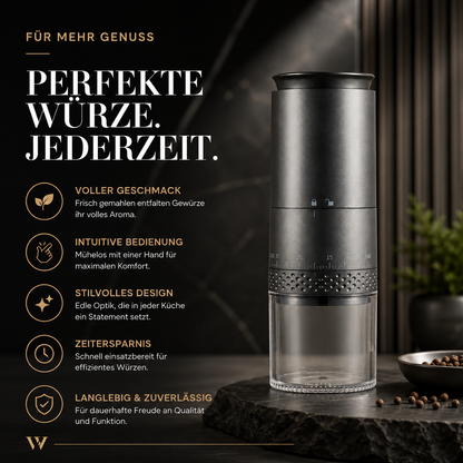 Elektrische Kaffeemühle mit USB – Frischer Kaffee überall