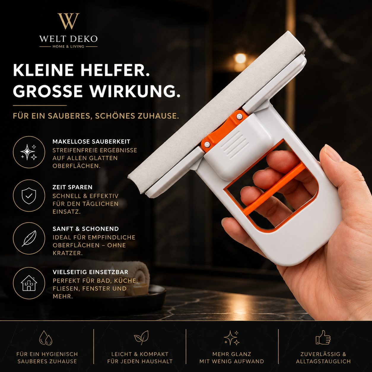Mini Handheld Mop – Kompakt, Schnell & Mühelos Sauber
