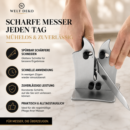 Sicherer Messerschärfer für perfekte Küchenmesser