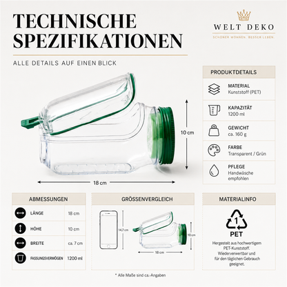 Portable Salad & Fruit Container – Auslaufsicher & Wiederverwendbar