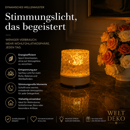 Wasserwellen LED Lampe – Entspannendes Ambient Licht