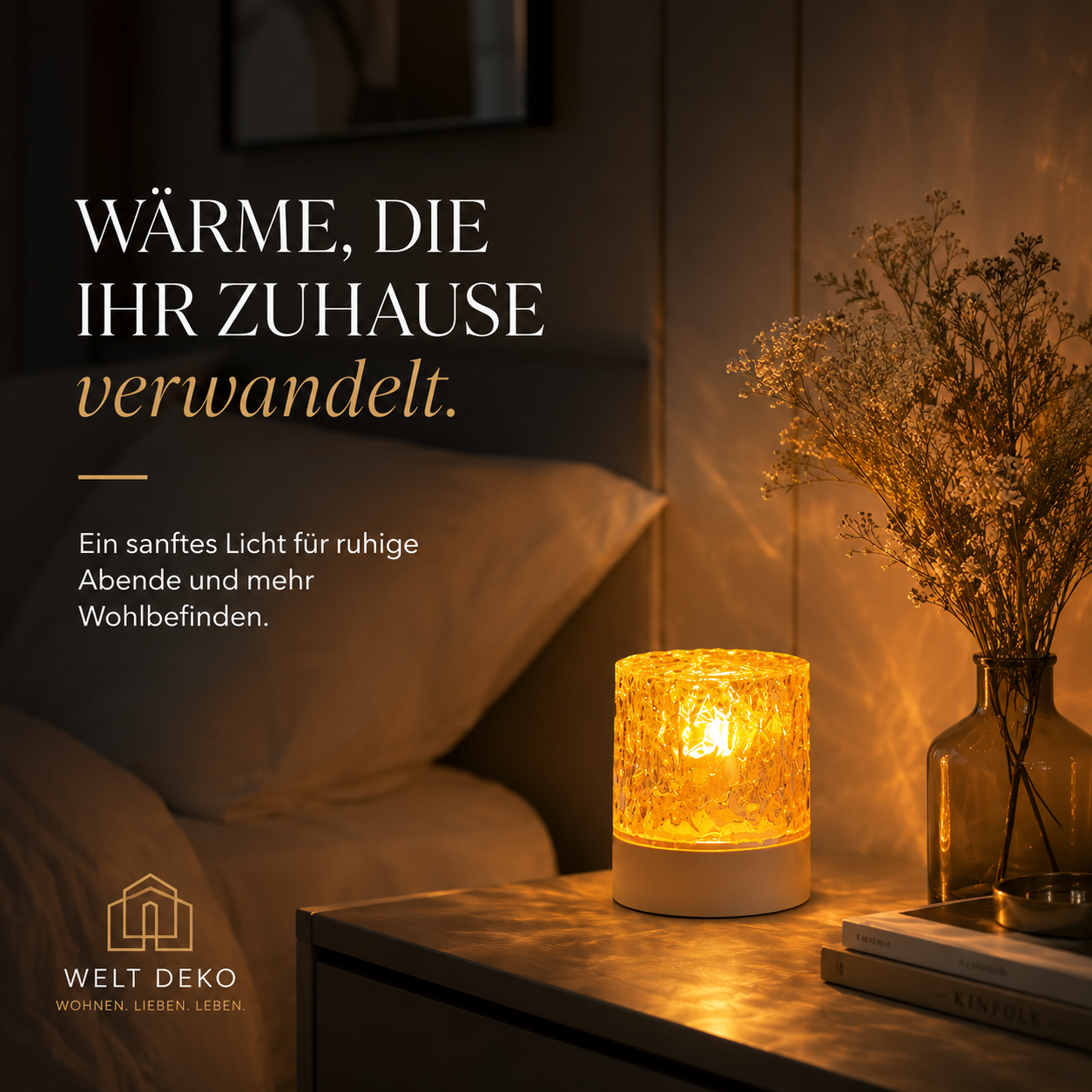 Wasserwellen LED Lampe – Entspannendes Ambient Licht