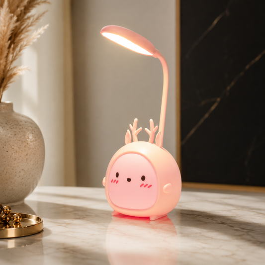 Cartoon LED Tischlampe – Wiederaufladbar & Flexibel