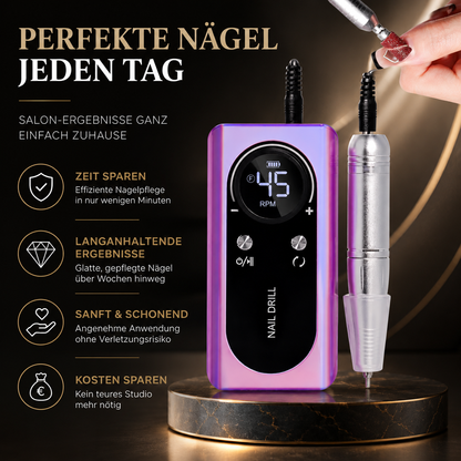 Profi Nagelfräse mit LCD-Anzeige – Leise & Leistungsstark