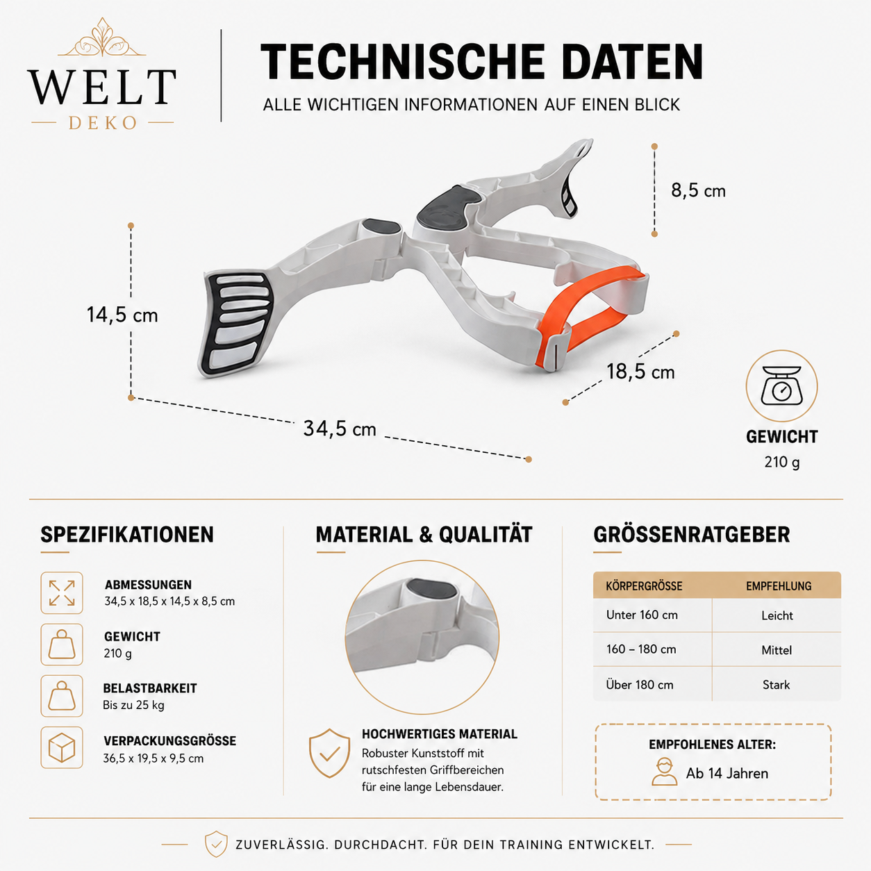 Armtrainer für Zuhause – Effektives Unterarm- & Griffkrafttraining