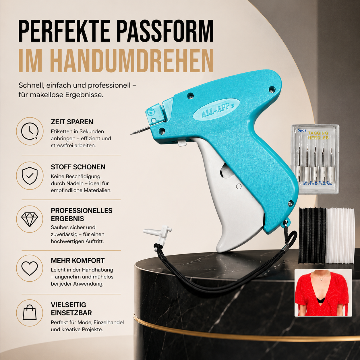Micro Stitch Gun – Kleidung schnell & einfach ohne Nähen fixieren