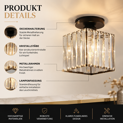 Elegante Kristall Deckenlampe – Luxuriöses Licht für jeden Raum