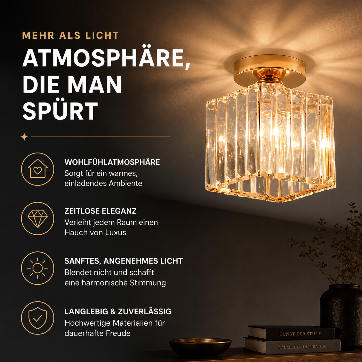 Elegante Kristall Deckenlampe – Luxuriöses Licht für jeden Raum