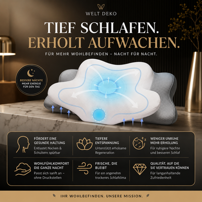 Ergonomisches Memory-Foam-Kissen für optimalen Schlafkomfort