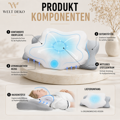 Ergonomisches Memory-Foam-Kissen für optimalen Schlafkomfort