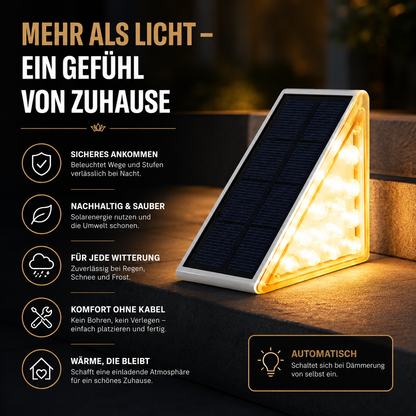Solar LED Treppenlicht 2er Satz – Sicher & stilvoll beleuchtet
