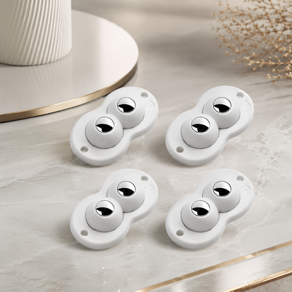 Selbstklebende Mini Möbelrollen – 360° flexibel & stark