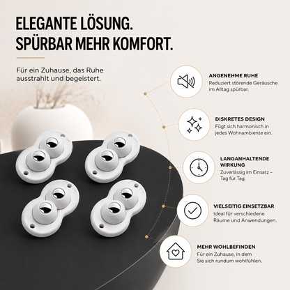 Selbstklebende Mini Möbelrollen – 360° flexibel & stark