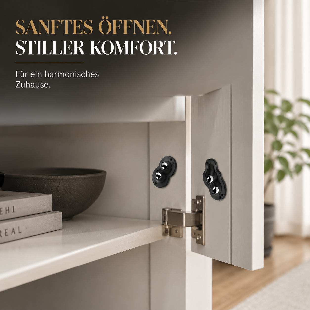 Selbstklebende Mini Möbelrollen – 360° flexibel & stark