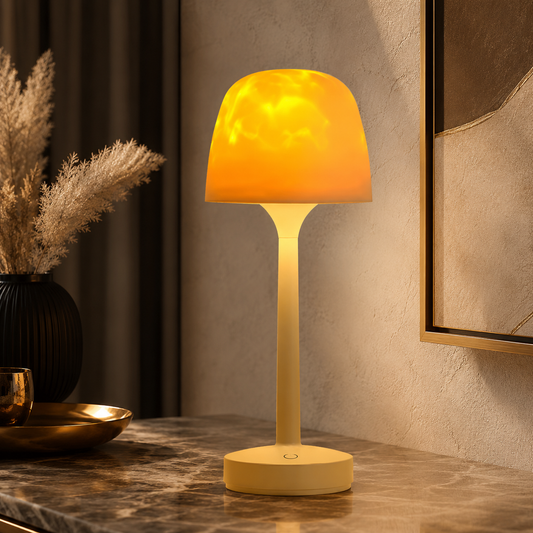 LED Tischlampe mit Wasser-Effekt – Dimmbares Ambient Licht