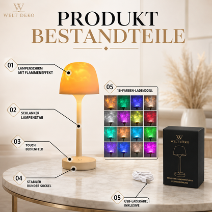 LED Tischlampe mit Wasser-Effekt – Dimmbares Ambient Licht