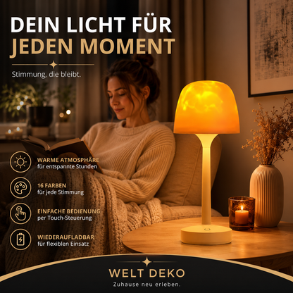 LED Tischlampe mit Wasser-Effekt – Dimmbares Ambient Licht